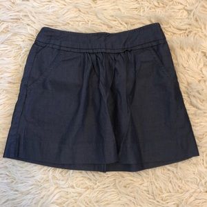 J. Crew chambray skirt